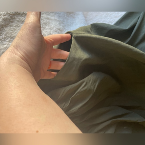 Green(army) Wrap Summer Dress - Picture 4 of 8